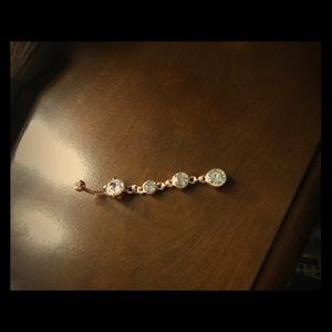 Rose gold belly ring